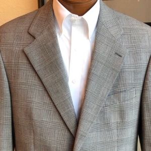 Ralph Lauren Glen Plaid Coat Size 42T - Read Dimensions